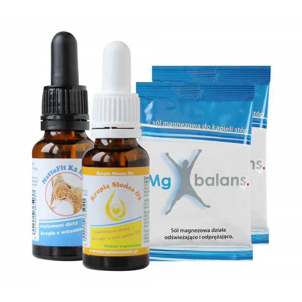 Moje Zdrowotne Trio czyli witaminy D3, K2 MK7 i sól magnezowa Mg balans
