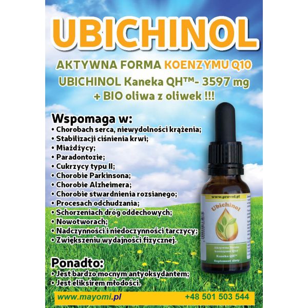 Ubichinol aktywna forma koenzymu Q10, krople